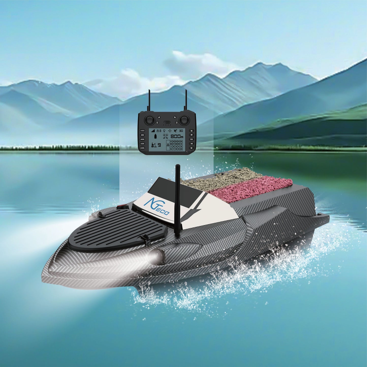 G60S GPS RC Bait Boat with Fish Finder